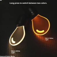 Vintage LED Hanging Car Rearview Mirror Ornament – Ambient Interior Light