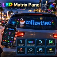 Smart Flexible RGB LED Matrix Panel 16×96 – APP Control, DIY Display & Music Sync – 120×595mm