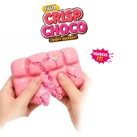 Faux Crispy Chocolate Wax Squishy - Strawberry