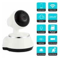 Wireless 720P Wi-Fi Security Camera – Pan & Tilt, Night Vision