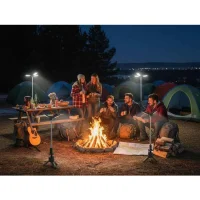 Green Lion Trio Beam Tripod Camping Light – 1000 Lumens, RGB LED, 10050mAh Battery & Adjustable Heig