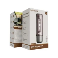 LePresso Portable 2-IN-1 Espresso Maker -Brown