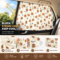 Cartoon Car Side Window Sunshades – UV Protection & Heat Insulation
