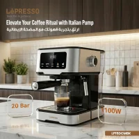 LePresso LP15DCM Coffee Machine 15 Bar, Milk Frother & Capsule Filter