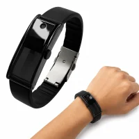 Portable Refillable Perfume Bracelet – Black