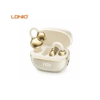 LDNIO Open Ear Clip Wireless Earbuds - Ivory