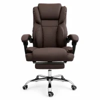 Modern High-Back Office Desk Chair – Coffee