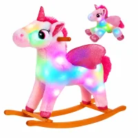 Glow Guards Musical Unicorn Rocking Horses – Set of 2 (MODEL A)