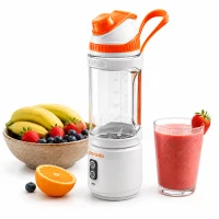 Porodo Lifestyle Dual Spin Clockwise & Reverse Portable Blender- White