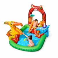 Bestway 53160 Jurassic Splash Kids Inflatable Water Play Center and Pool 241cm x 140cm x 137cm