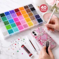 Shiny Crystal Rhinestone Set for Decoration and DIY Crafts - 40 colors
