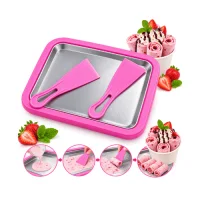 Instant Rolled Ice Cream Maker Pan