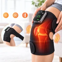 Heated Vibration Knee Massager with Temperature Display