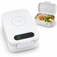 Rechargeable Heated Lunch Box with Digital Temperature Display