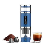 Lepresso 4-in-1 Portable Coffee Machine with Milk Frother (LPCFFM4IN1BL)