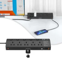 Porodo Voltguard Multi-Port Power Socket PD 20W - Black