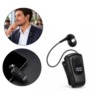 ASPOR A653 Clip-On Wireless Earphone with Display – Bluetooth 5.4