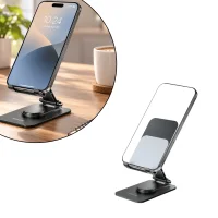 Green Lion M5 Foldable Phone & Tablet Stand – Black