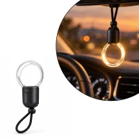 Vintage LED Hanging Car Rearview Mirror Ornament – Ambient Interior Light