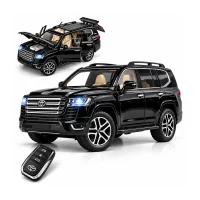 Toyota Land Cruiser LC300 1:24 Die-Cast Metal Model Car – LED Lights, Sound, Remote Control & Pull-B