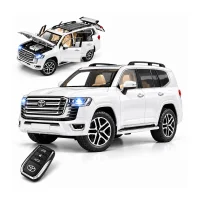 Toyota Land Cruiser LC300 1:24 Die-Cast Metal Model Car – LED Lights, Sound, Remote Control & Pull-B