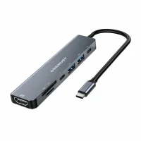 ONEMUST 7-in-1 USB-C Hub 4K HDMI, USB 3.0 & SD/TF