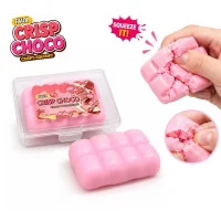 Faux Crispy Chocolate Wax Squishy - Strawberry