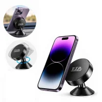 V.I.P Pro Magnetic Universal Car Phone Holder – 360° Rotating Base – Black