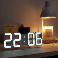 LED Digital Multifunctional USB Plug-in Clock Electronic Alarm
