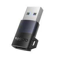 YESIDO GS34 USB-C Female to USB-A Male Adapter Data Transfer Fast Charging Conve