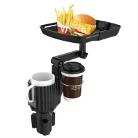 Universal Adjustable Car Tray Portable Cup Holder Meal Tray A01