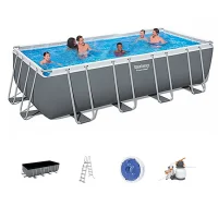BESTWAY Power Steel Rectangular Pool Set - 5619Q (549x274x132cm)